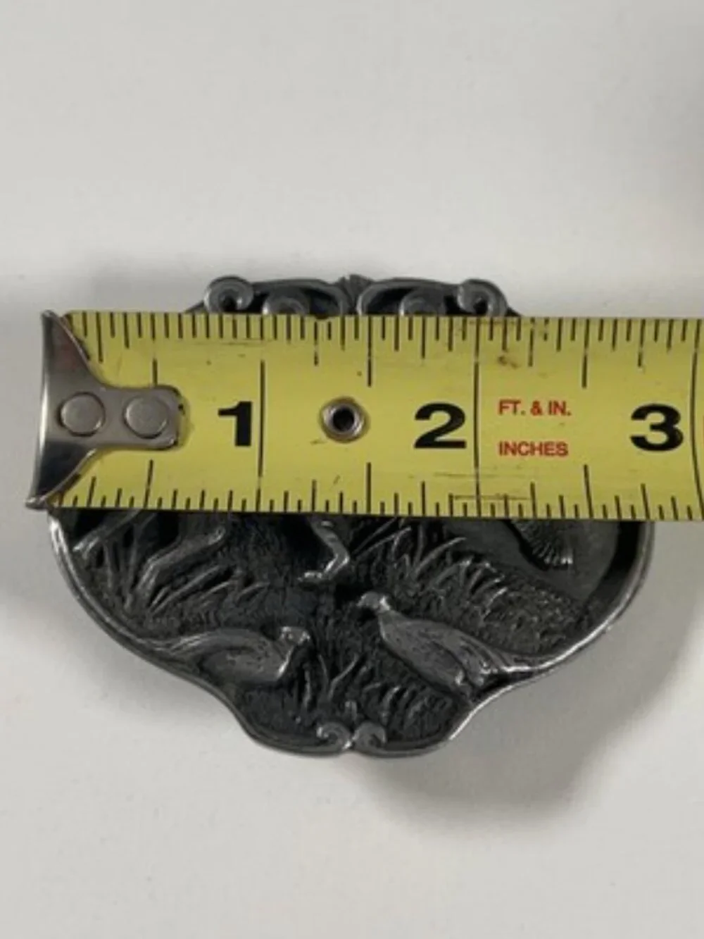 Vintage 1985 Bergamot Brass Works German Shorthaired Pointer Belt Buckle K-42
